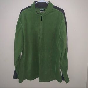 Outdoorlife Green Quarter Zip Fleece Pullover Men’s Size XL